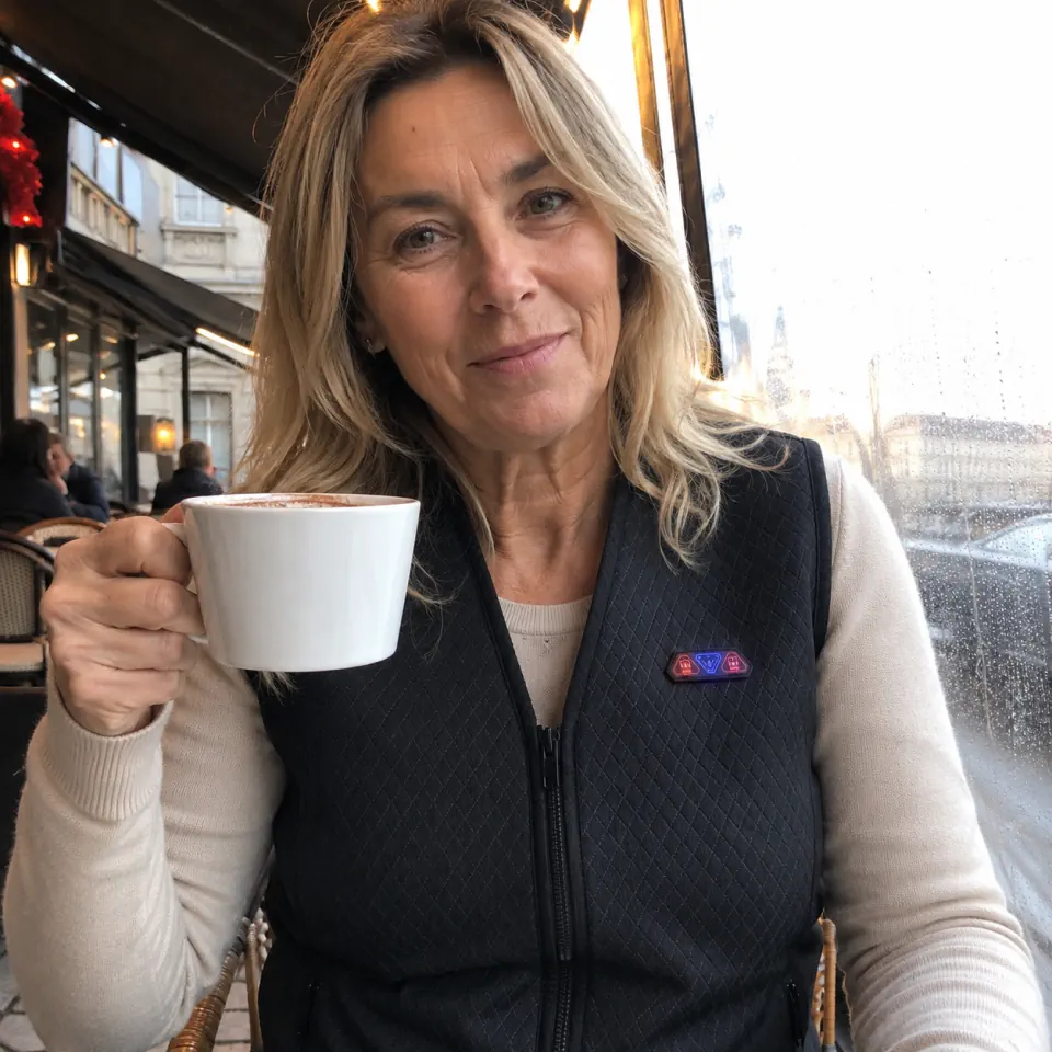 Photo client 9HEAT Thermo V8 en situation: terrasse