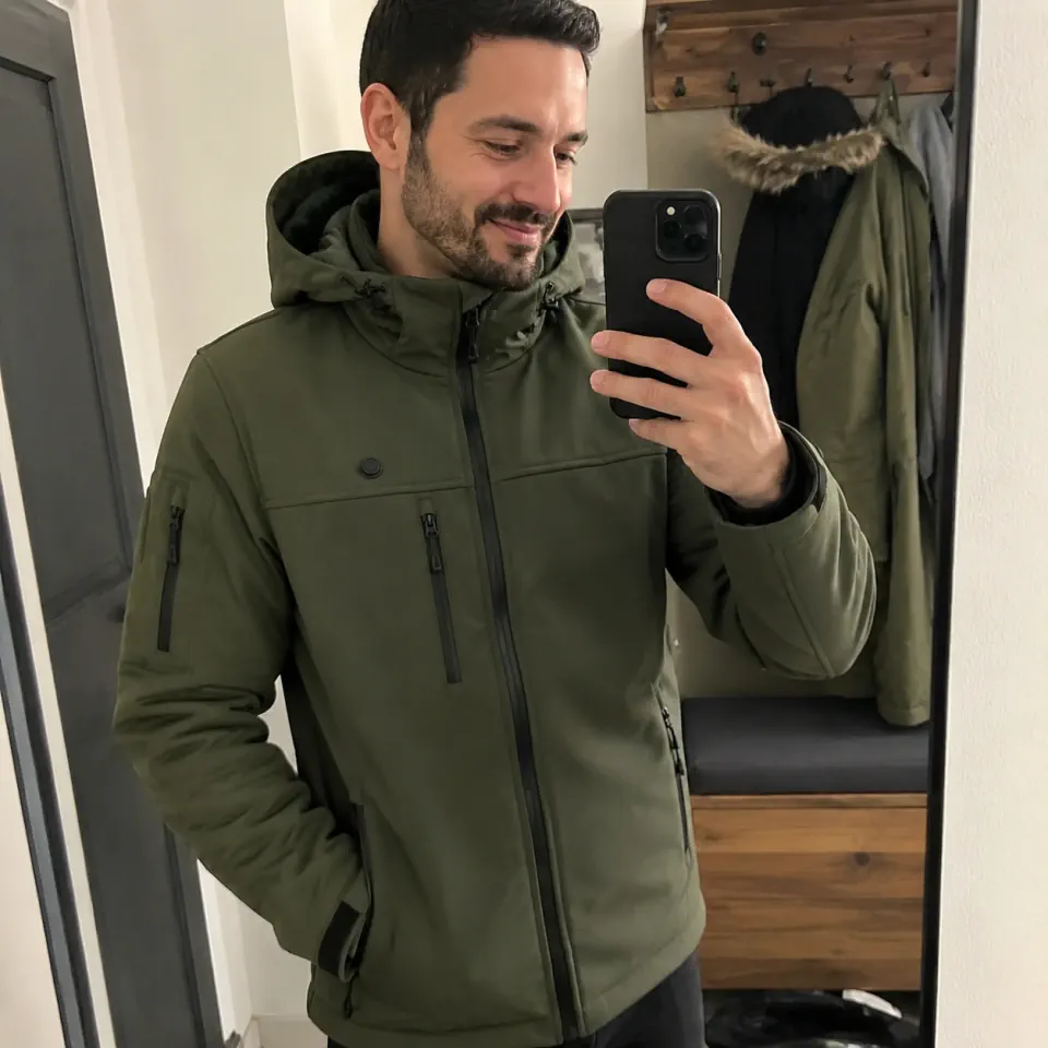Photo client 9HEAT Motion 7 Softshell en situation: miroir