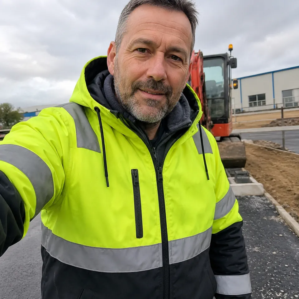 Photo client 9HEAT WorkGuard en situation: chantier